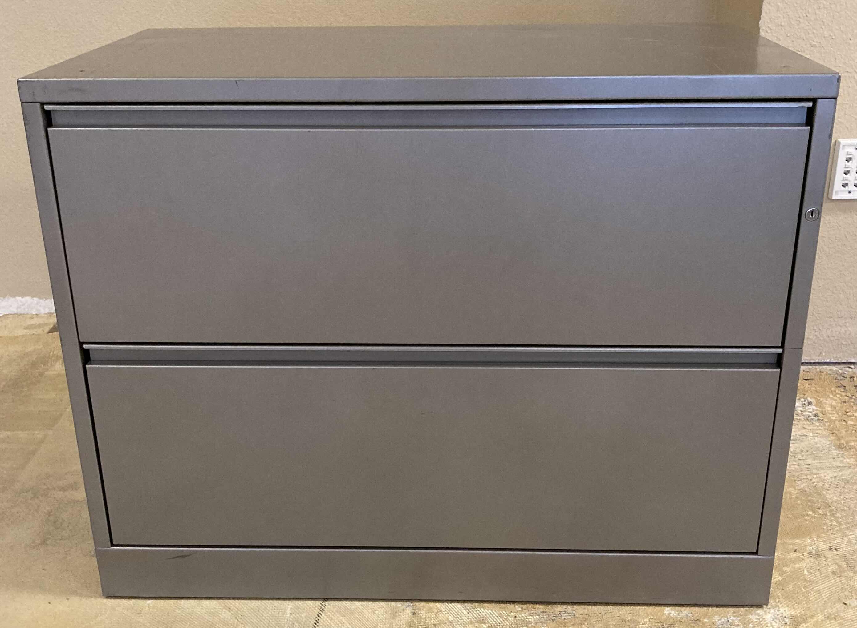 Photo 1 of HERMAN MILLER MERIDIAN GRAY METAL 2-DRAWER FULE CABINET 36” X 20” H28”