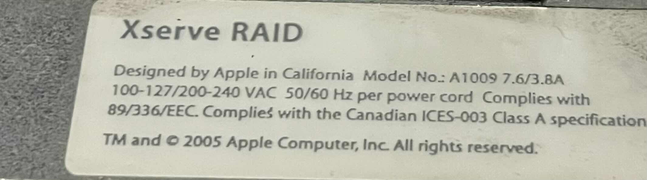 Photo 3 of APPLE X SERVER RAID CONTROL MODULE W 11 SEAGATE BARRACUDA ES 750GB HARD DRIVES