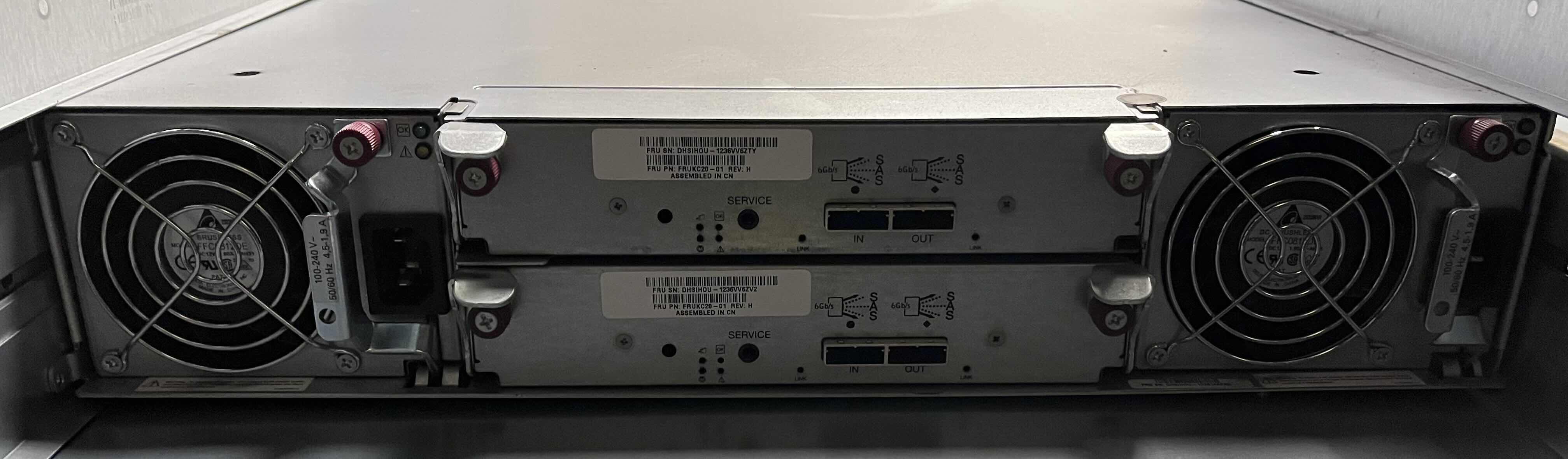 Photo 2 of DOT HILL R EVOLUTION ASSURED SAN RAID DISK ARRAY CONTROLLER MODEL HG2S2A, N2S2A, DBB W 12 HITACHI 3TB HARD DRIVES MODEL HUS723030ALS640