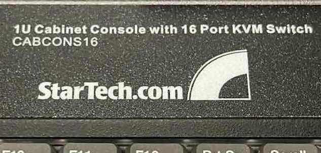 Photo 4 of STAR TECH 1U 16 PORT KVM SWITCH CABINET CONSOLE MODEL CABCONS16