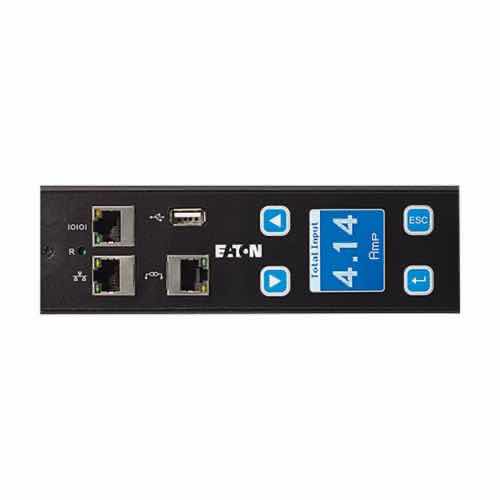 Photo 3 of EATON METERED INPUT RACK PDU L6-30 INPUT 5.76KW MAX 36 C13 & 6 C19 OUTLET GRIP 200V-240V 24A 10” CORD POWER STRIP MODEL EMI104-10