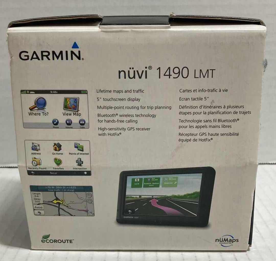 Photo 3 of GARMIN NUVI 1490LMT LIFETIME MAPS & TRAFFIC EDITION