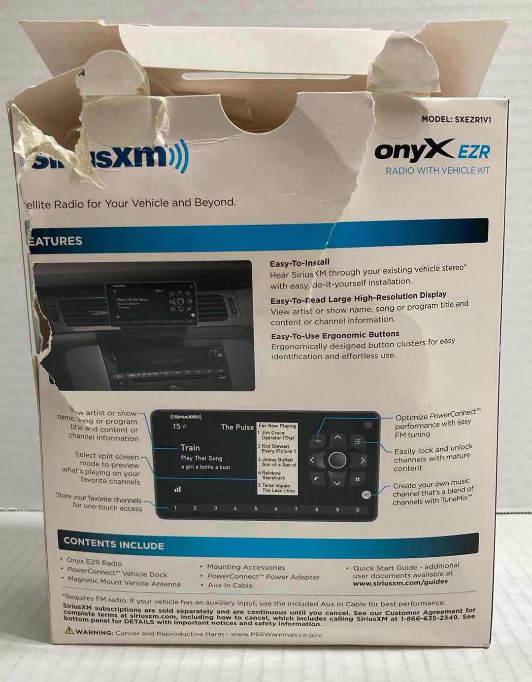 Photo 5 of SIRIUS XM ONYX EZR RADIO VEHICLE KIT