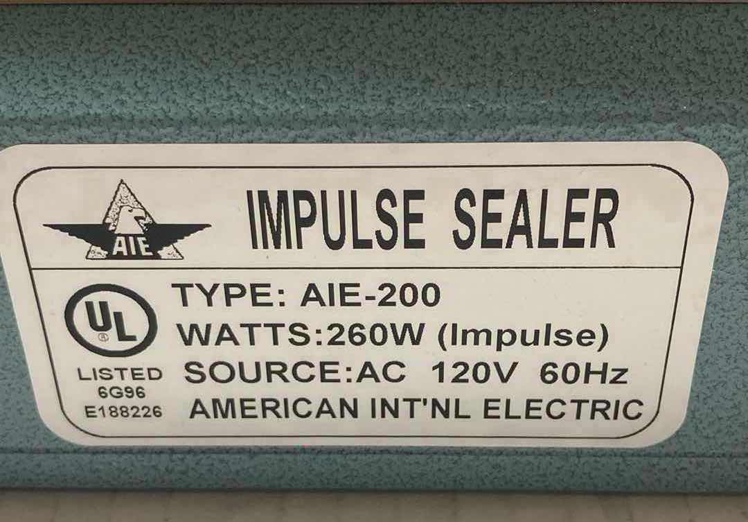 Photo 5 of AMERICAN INT NL ELECTRIC IMPULSE SEALER MODEL AIE-200