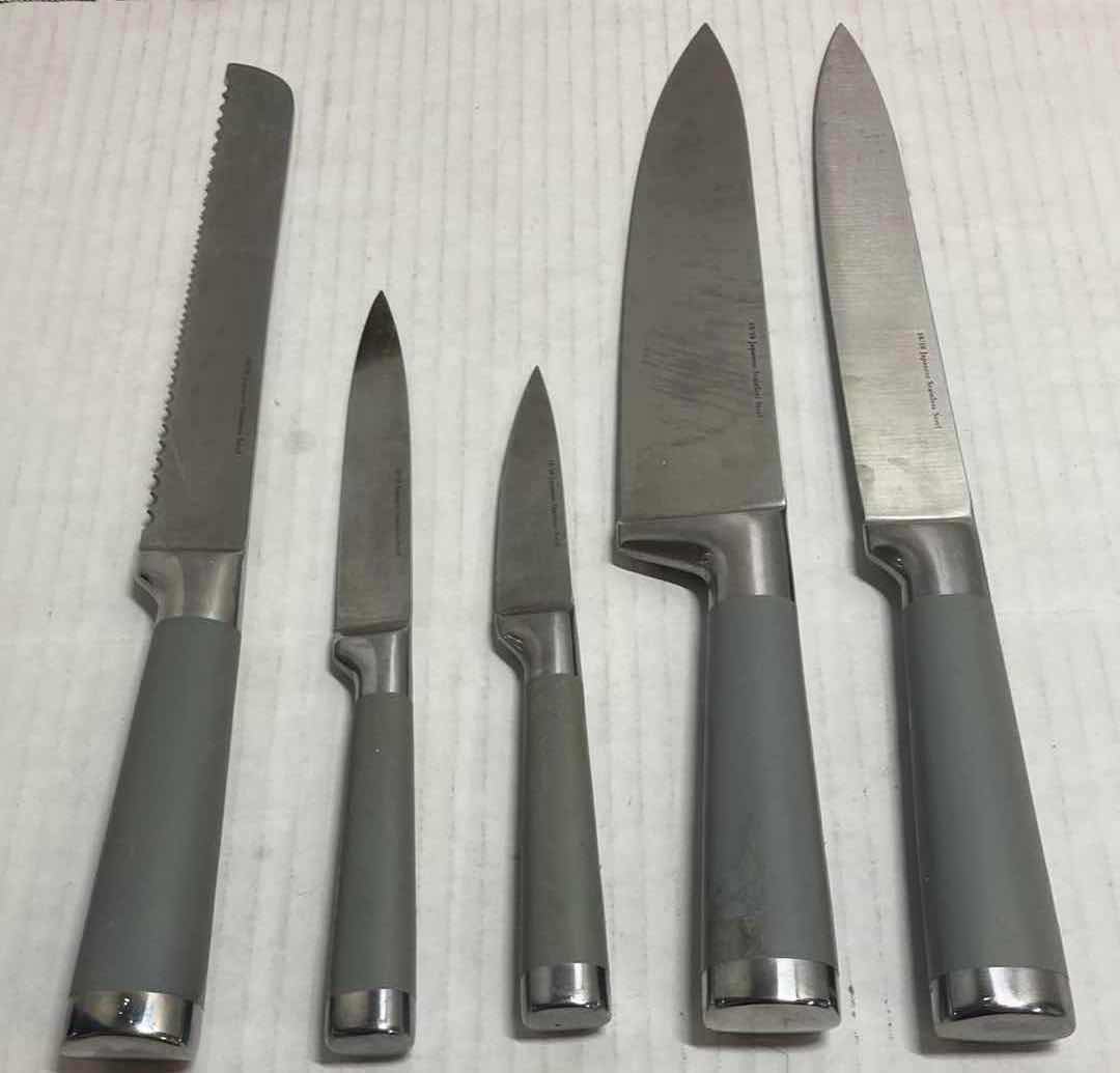 Photo 2 of JAPANESE STAINLESS STEEL KNIVES (5)