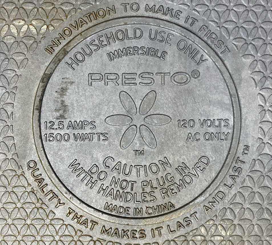 Photo 3 of PRESTO COOL TOUCH ELECTRIC GRIDDLE 24.5” X 12.5”