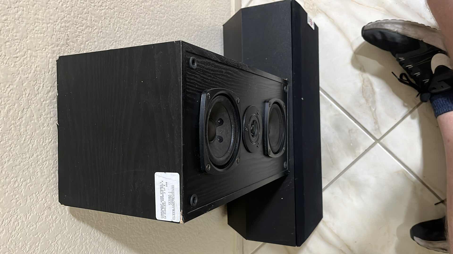 Photo 7 of KENWOOD LEFT FRONT SPEAKER MODEL KS-401HTL W TITANIUM SUPER BULLET TWEETER SUB WOOFER