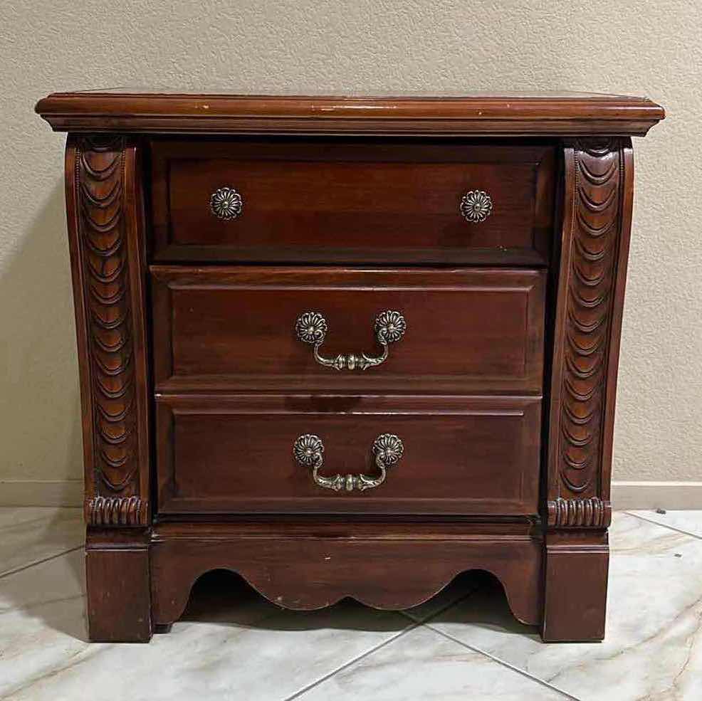 Photo 1 of VAUGHAN BASSETT 2 DRAWER WOOD NIGHTSTAND 28.5” X 16.5” H27.5”