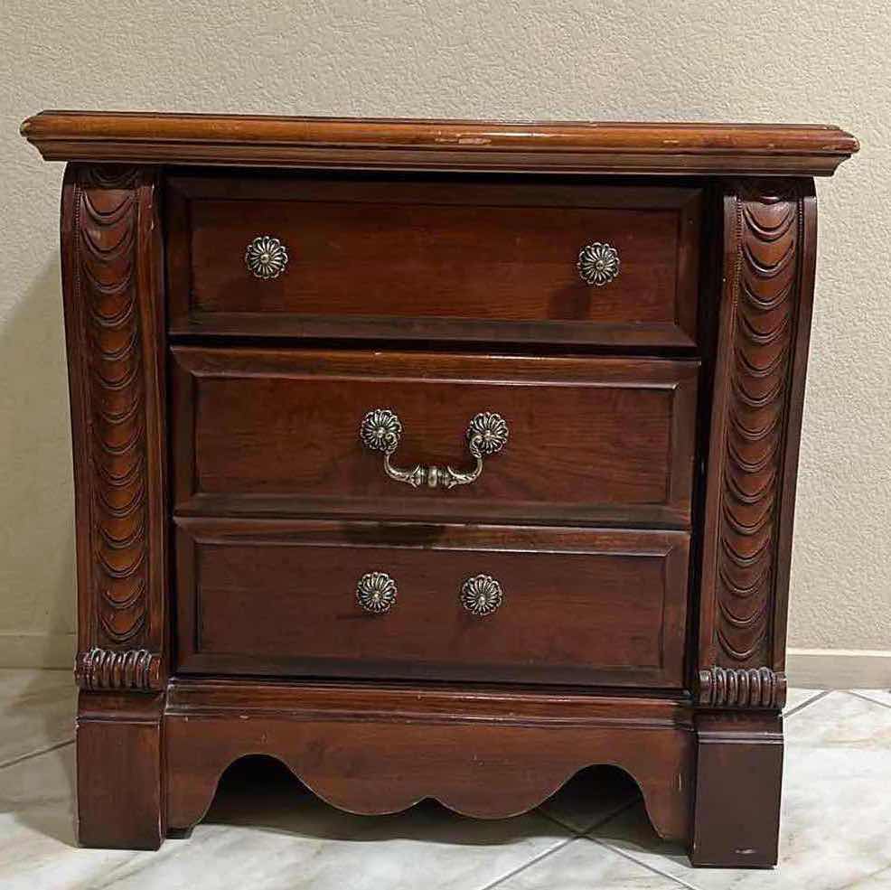 Photo 1 of VAUGHAN BASSETT 2 DRAWER WOOD NIGHTSTAND 28.5” X 16.5” H27.5”