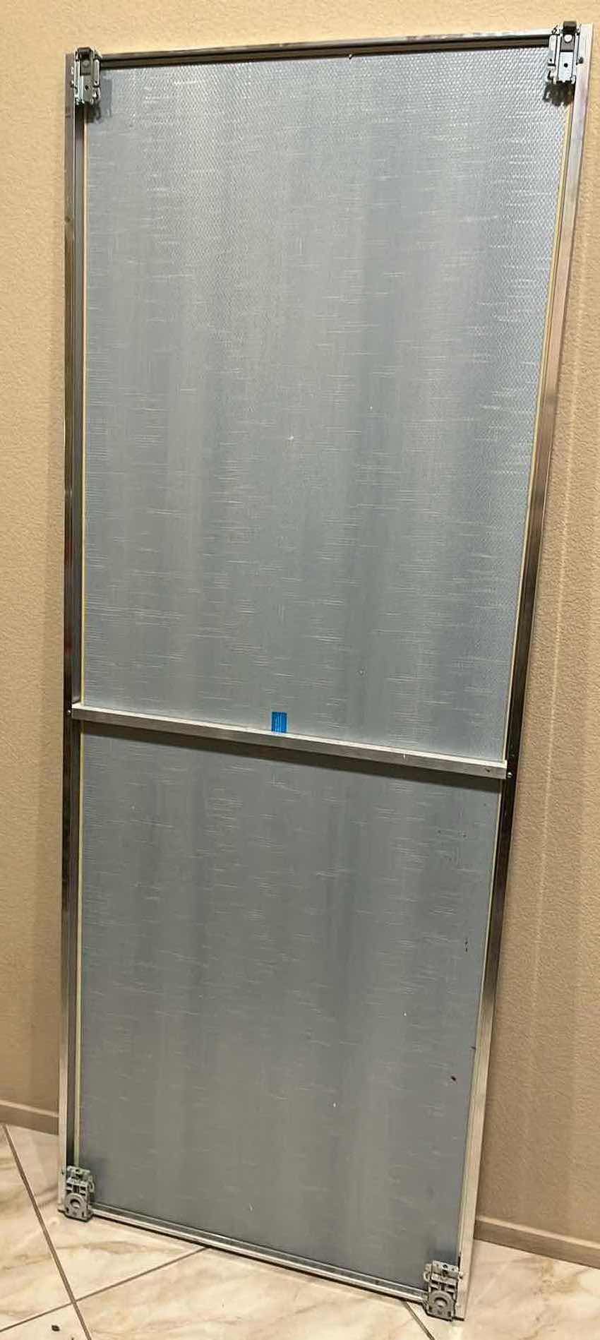 Photo 2 of CHROME FINISH FRAMED MIRRORED CLOSET DOOR 30.25” X 1.75” H78.5”