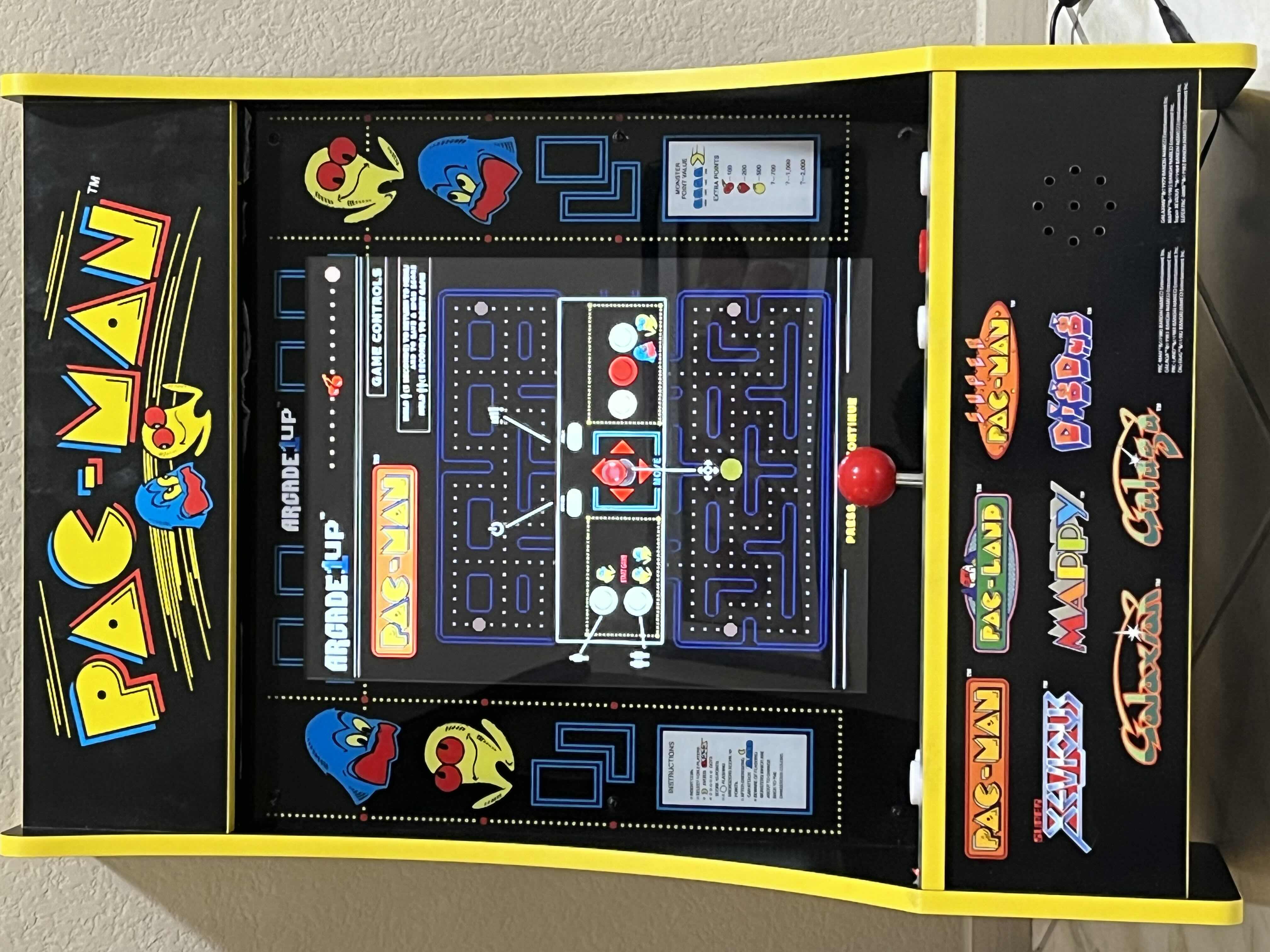 Photo 1 of ARCADE 1 UP PAC-MAN PARTY-CADE 8 IN 1 KIDS MINI 17” SCREEN GAMING MACHINE MODEL 8274 Q4 PACMAN PARTYCADE