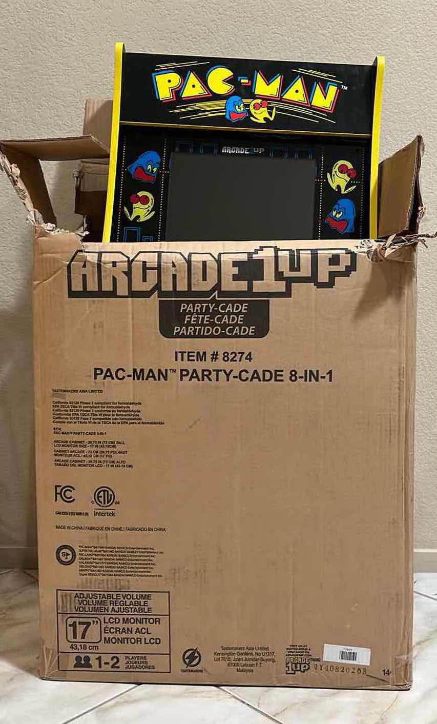 Photo 8 of ARCADE 1 UP PAC-MAN PARTY-CADE 8 IN 1 KIDS MINI 17” SCREEN GAMING MACHINE MODEL 8274 Q4 PACMAN PARTYCADE