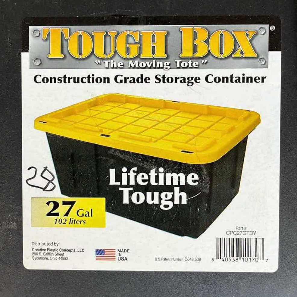 Photo 4 of TOUGH BOX CONSTRUCTION GRADE STORAGE CONTAINER TOTE 27GAL