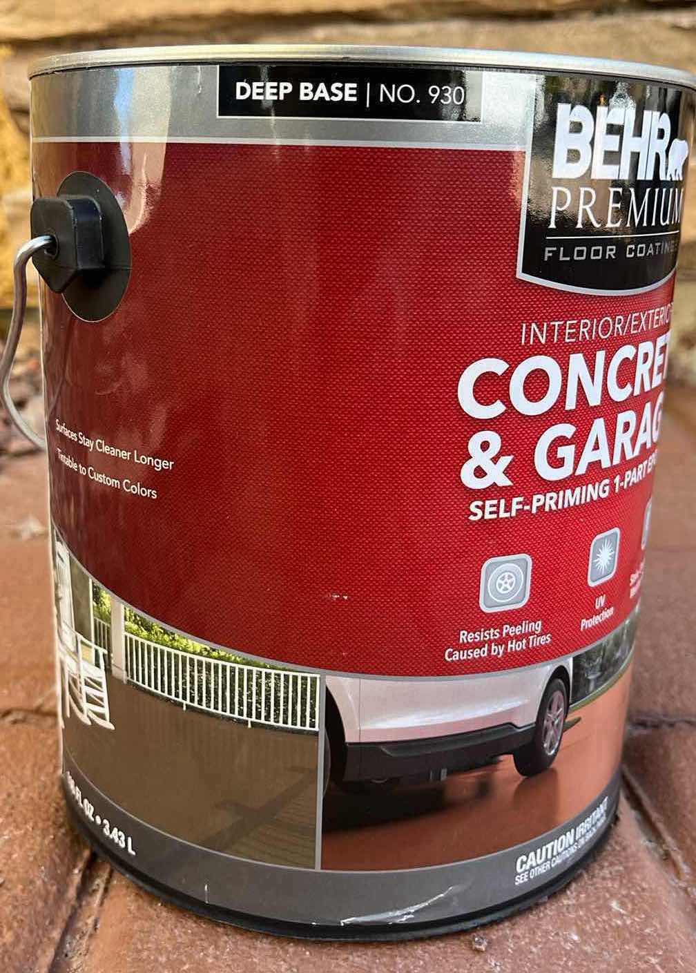 Photo 3 of BEUR PREMIUM DEEP BASE 930 INTERIOR/EXTERIOR CONCRETE & GARAGE SELF PRIMING 1 PART EPOXY FLOOR COATING PAINT 1GAL