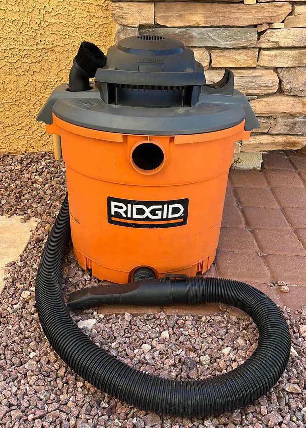 Photo 1 of RIDGID 16GAL 5.0HP WET/DRY SHOP VACUUM CLEANER MODEL WD16400 W 2 ATTACHMENTS