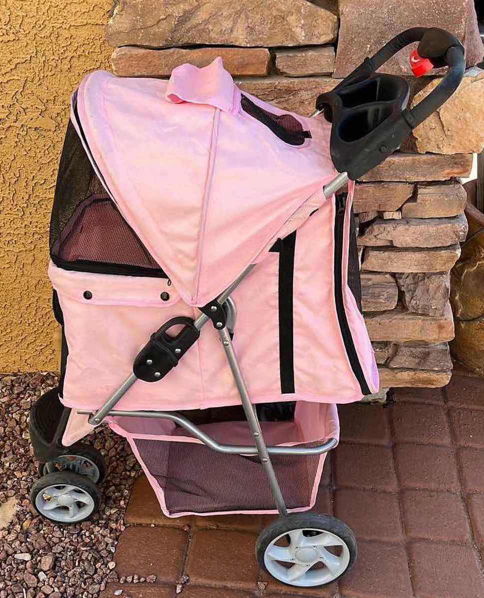 Photo 5 of PINK ENCLOSED SMALL PET STROLLER