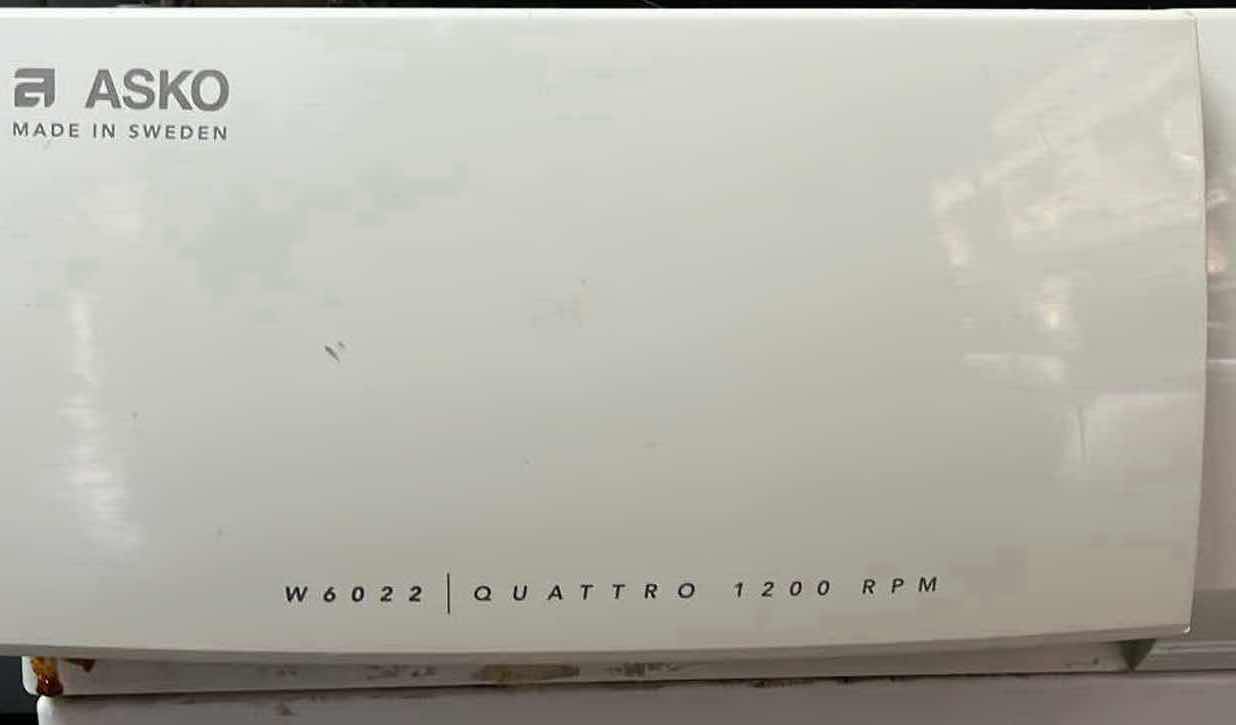 Photo 3 of ASKO QUATTRO 1200RPM COMMERCIAL WASHER 240VOLT MODEL W6022 & ASKO BUTTERFLY COMMERCIAL ELECTRIC DRYER 240VOLT MODEL T702C