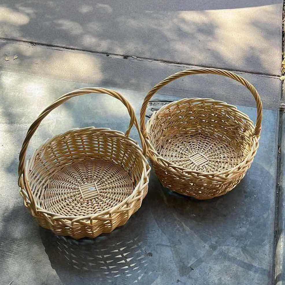 Photo 2 of WICKER BASKETS (2) 15” X 16”