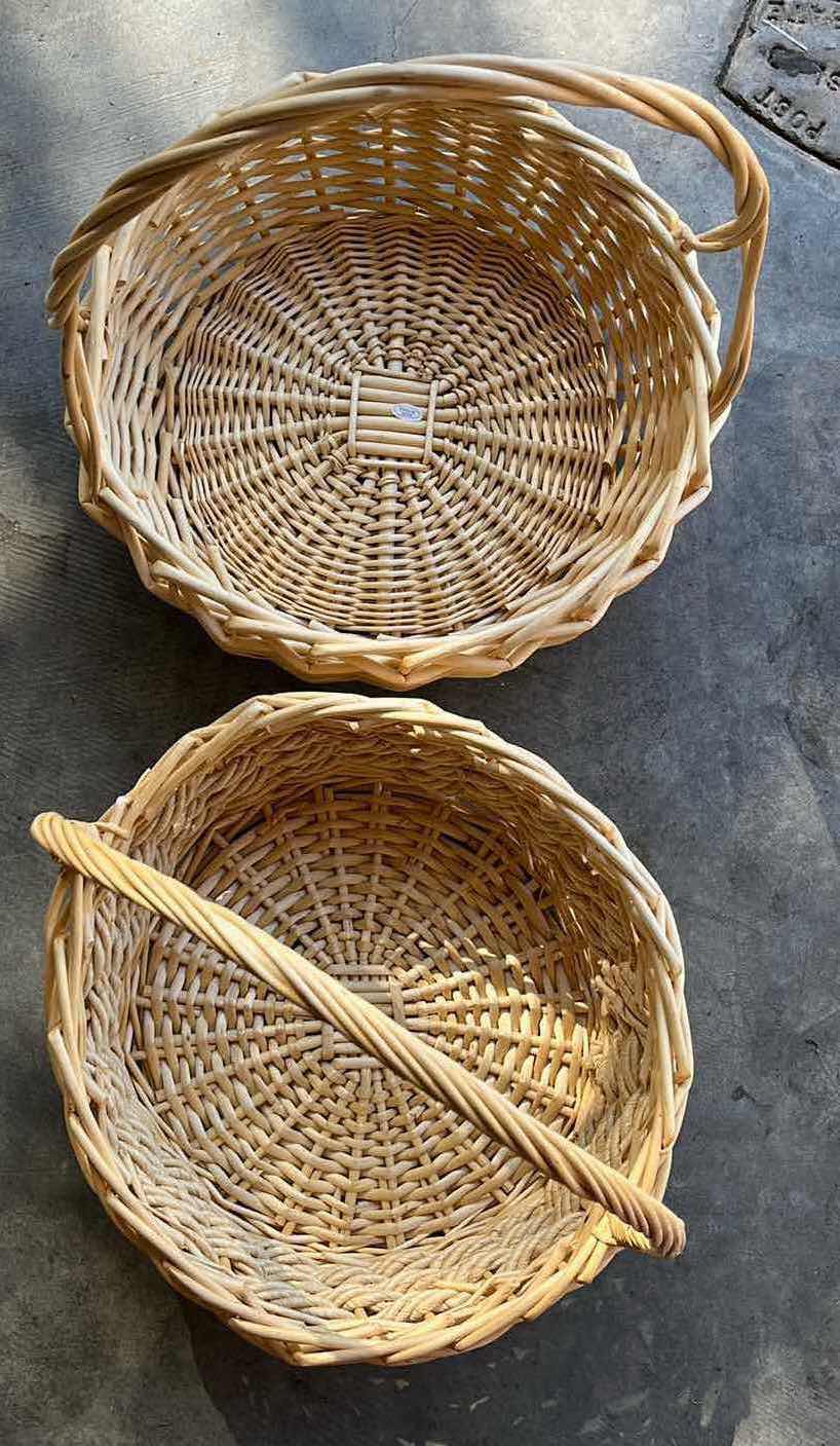 Photo 3 of WICKER BASKETS (2) 15” X 16”