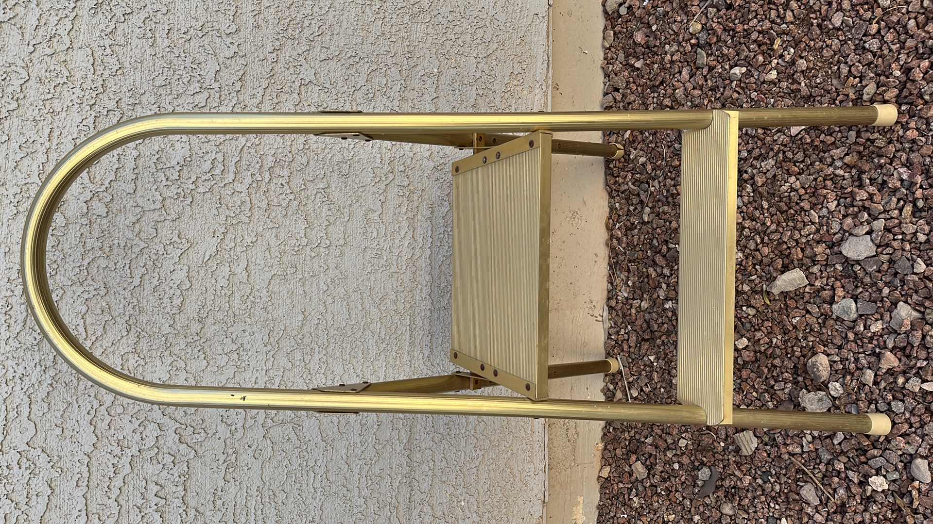 Photo 1 of VINTAGE BRASS FINISH HOUSEHOLD STEP LADDER