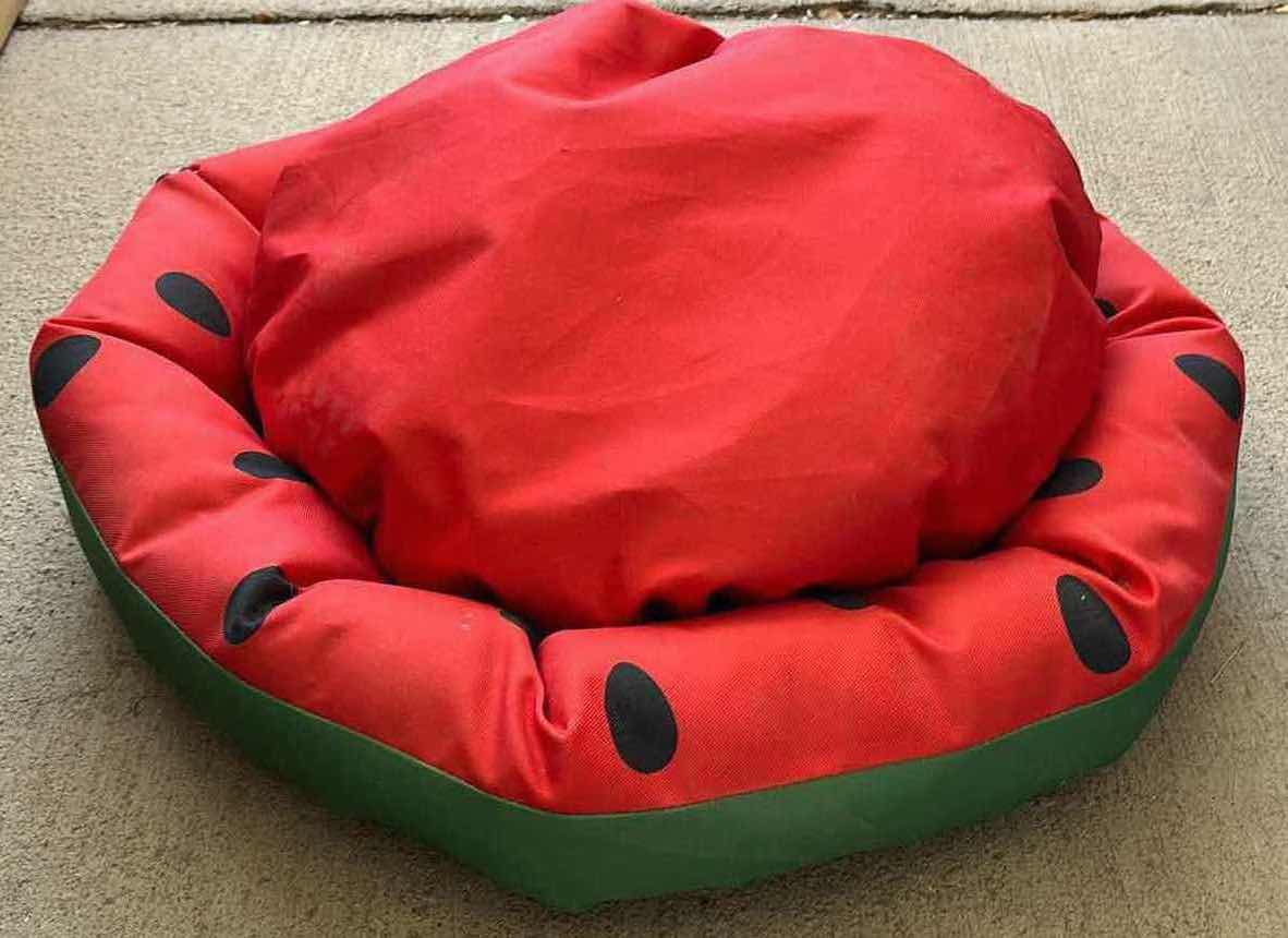 Photo 2 of WATERMELON PET DOG BED 20” X 20” H4.5””