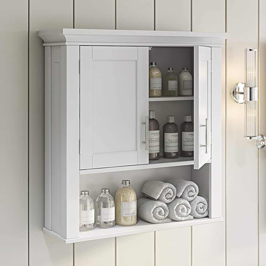 Photo 2 of RIVER RIDGE SOMERSET WHITE FINISH 2 DOOR WALL CABINET MODEL 06-039