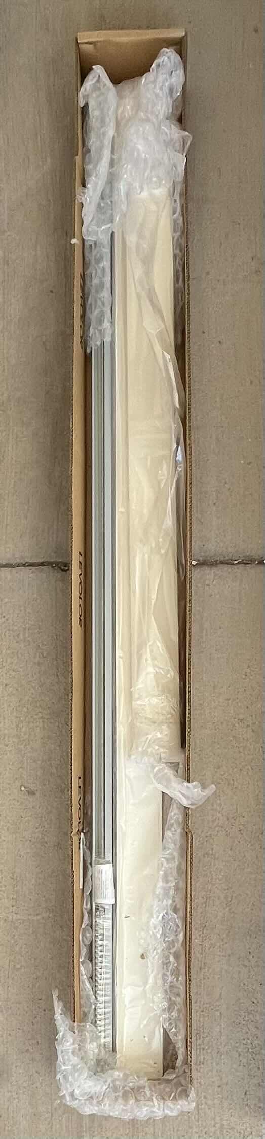 Photo 1 of LEVOLOR VANILLA FINISH VERTICAL VINYL WINDOW BLINDS 72” X 1.5” H46”