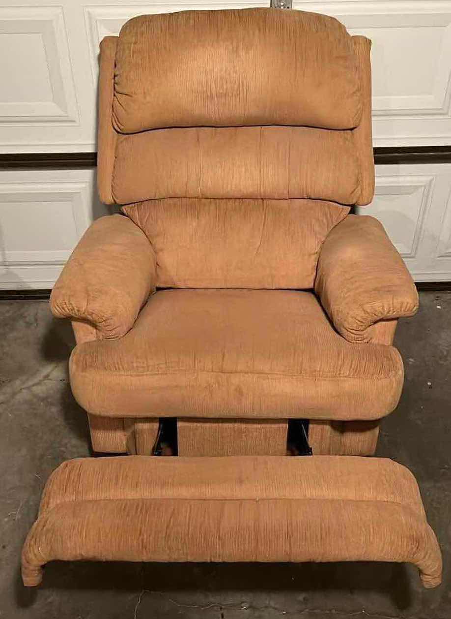 Photo 2 of LA-Z-BOY TAN CORDUROY RECLINER CHAIR 35” X 37” H41”