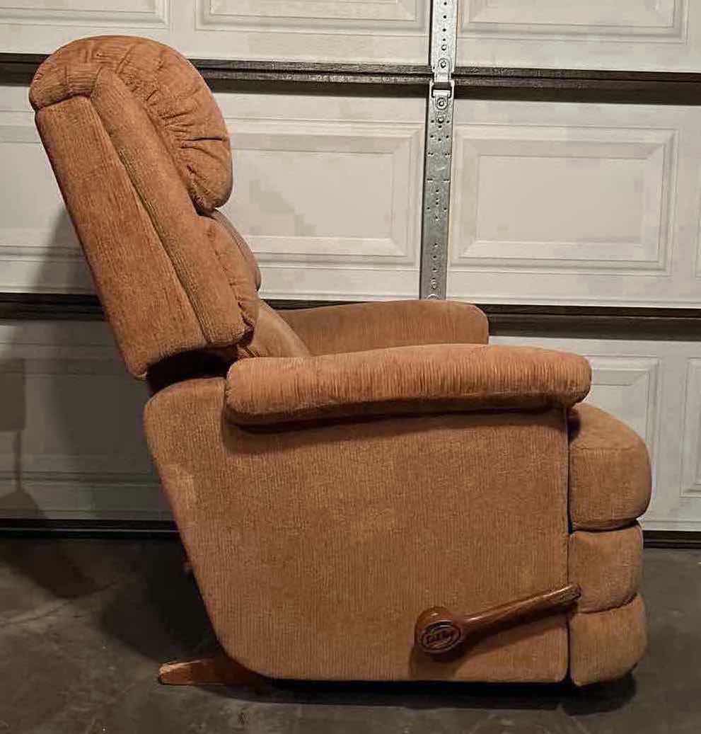 Photo 3 of LA-Z-BOY TAN CORDUROY RECLINER CHAIR 35” X 37” H41”