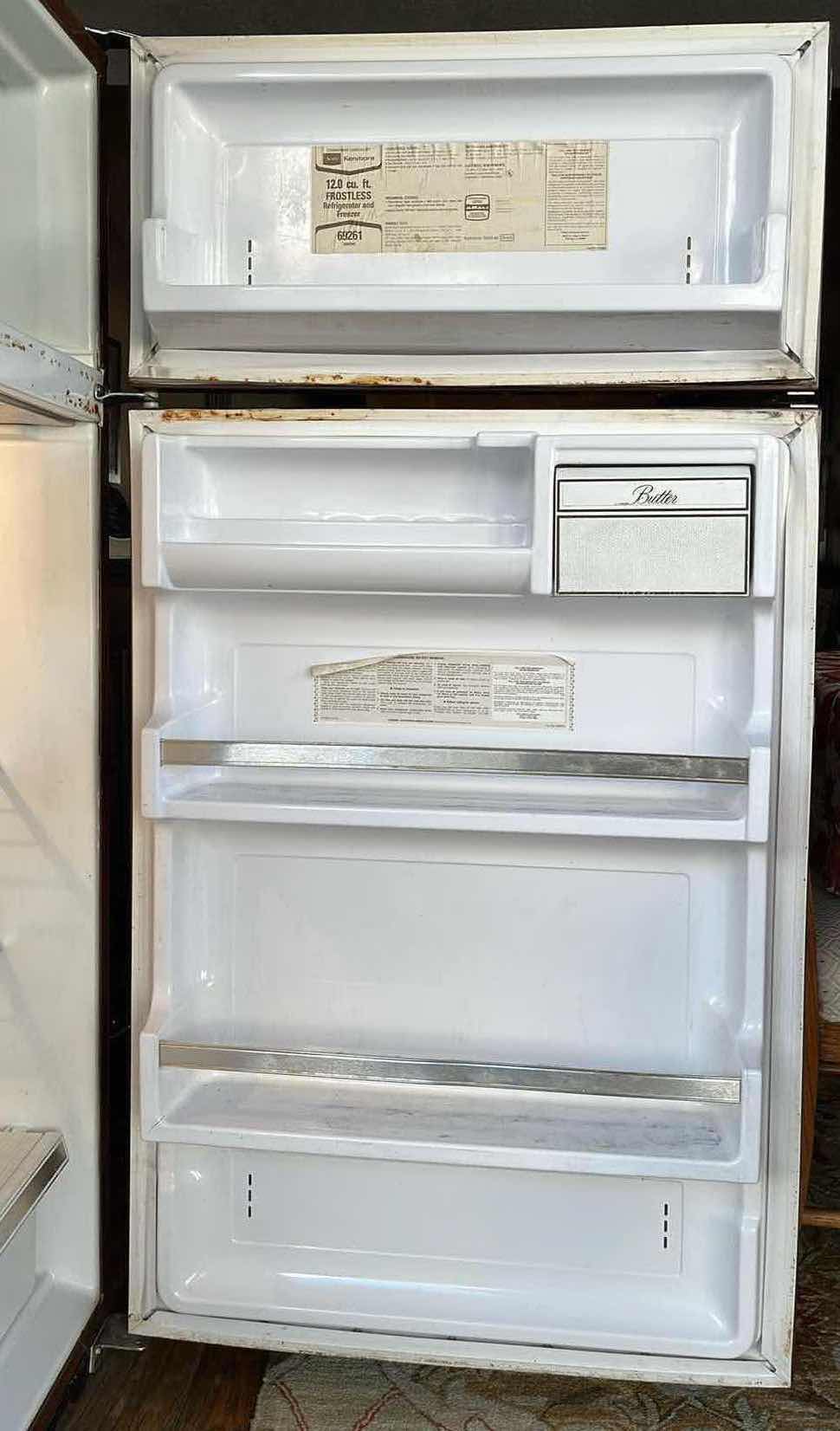 Photo 3 of KENMORE 12.CUFT FROSTLESS REFRIGERATOR SERIES 69261 (READ NOTES)