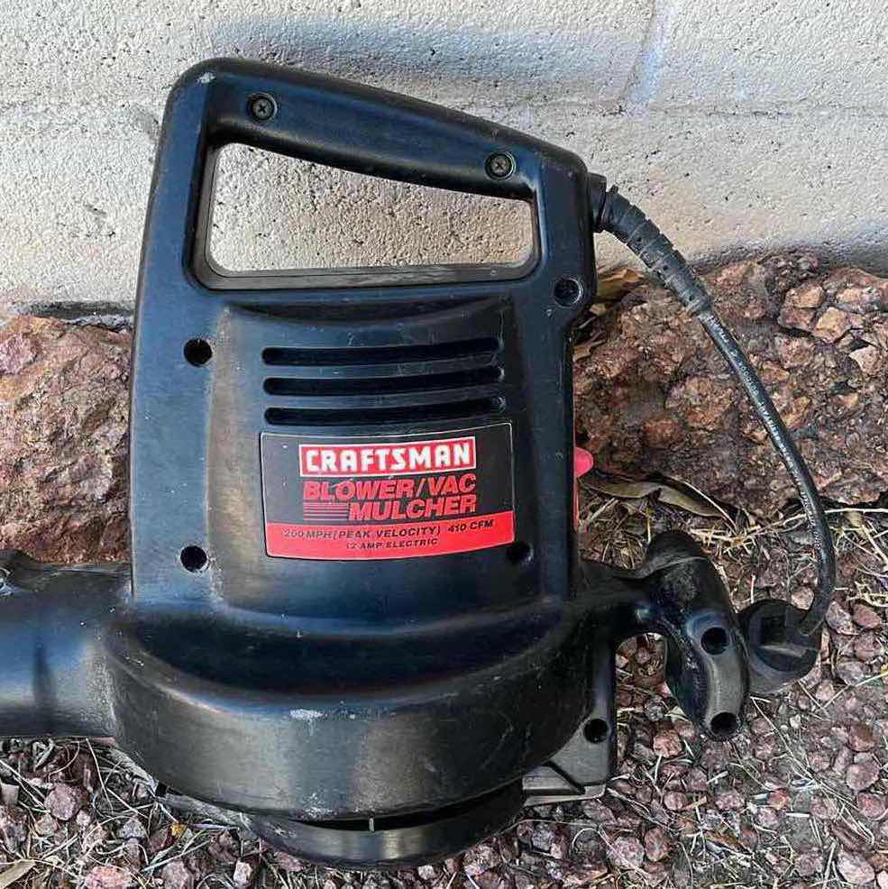 Photo 2 of CRAFTSMAN ELECTRIC BLOWER VAC MULCHER MODEL 358.798370