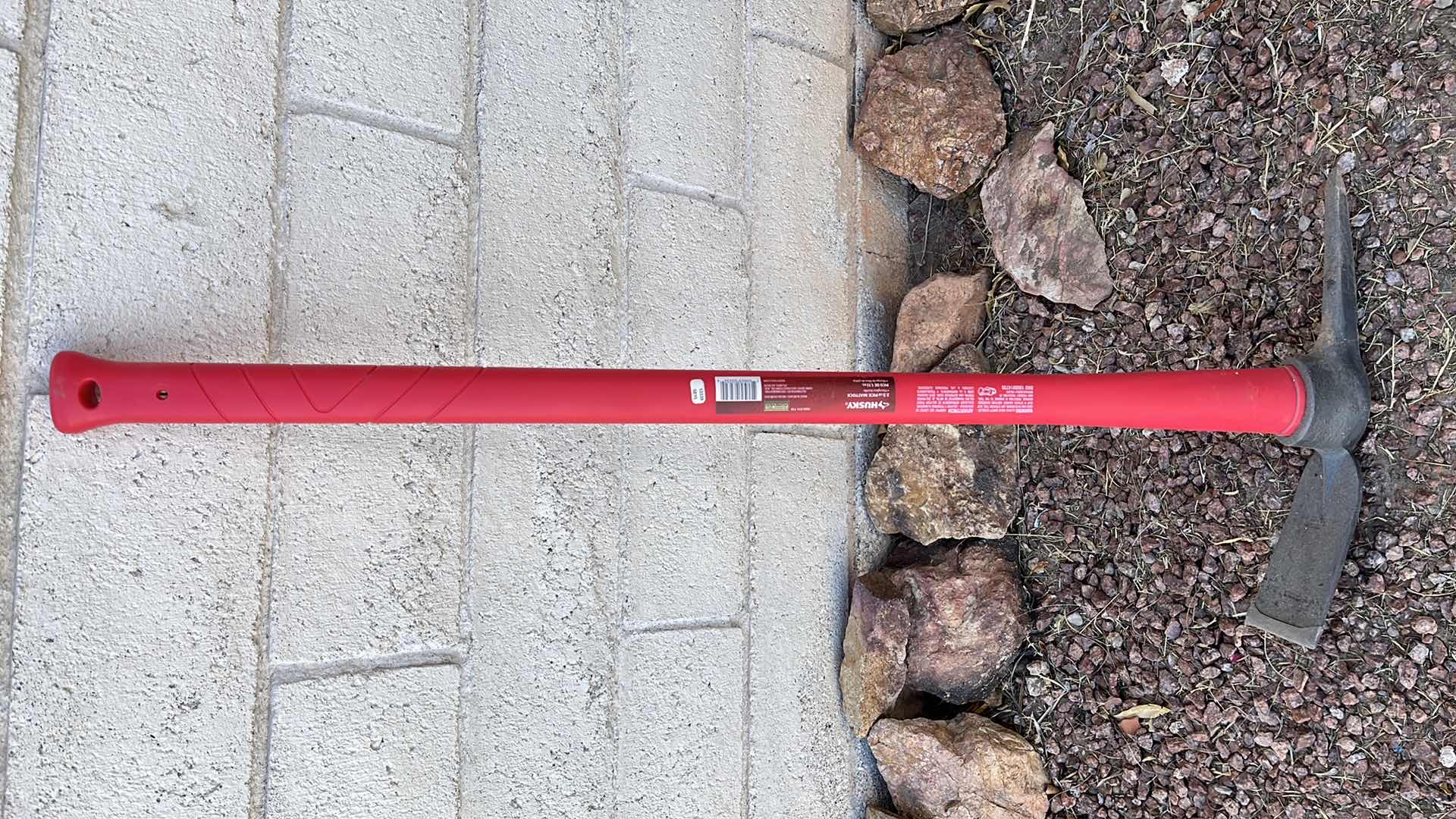 Photo 1 of HUSKY FIBERGLASS HANDLE PICK MATTOCK 2.5LB