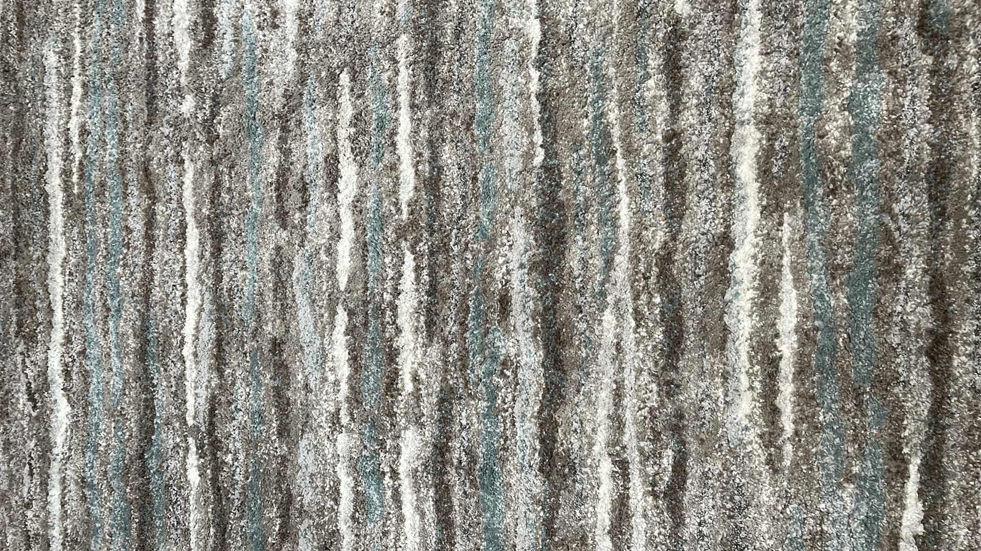 Photo 2 of HOME DECORATORS SHORELINE BLUE MULTI-STRIPED AREA RUG 5’ X 7’