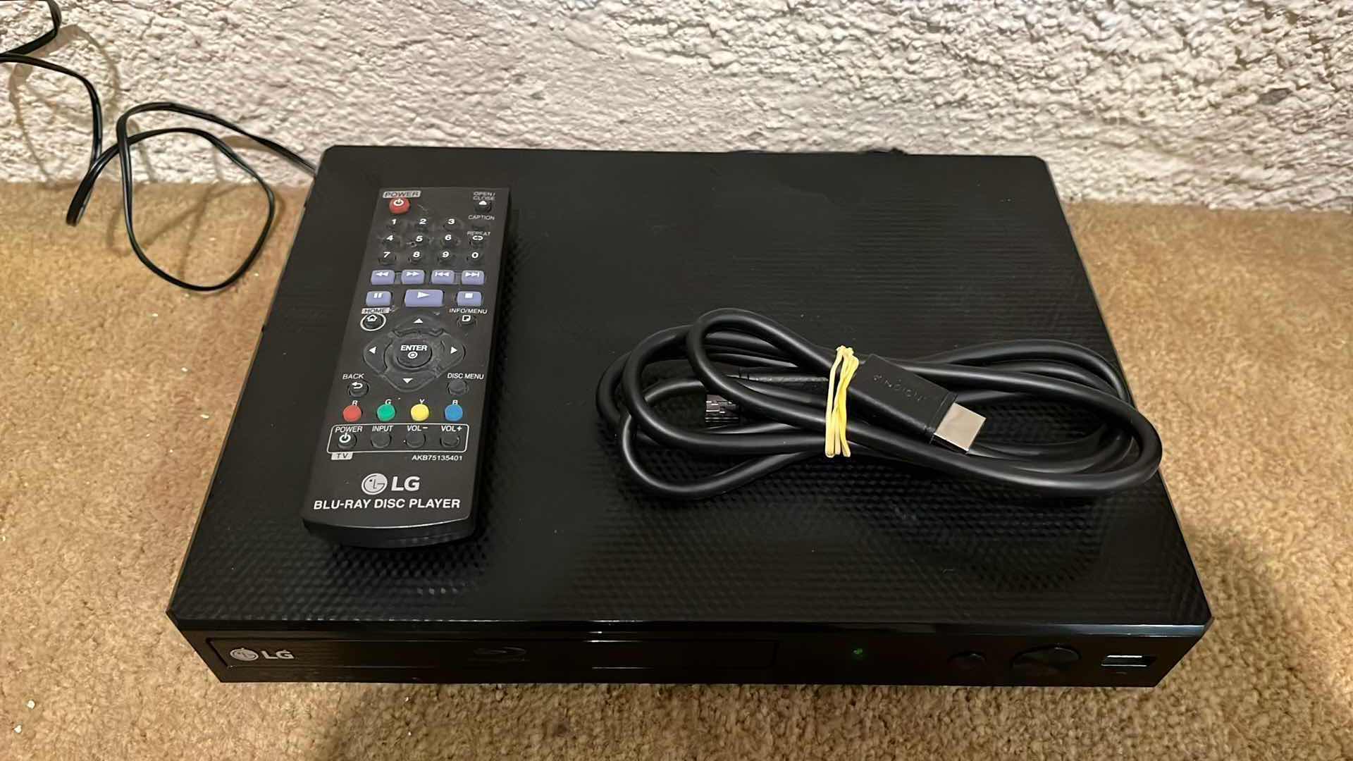 Photo 3 of LG BLU-RAY DVD PLAYER W REMOTE & DVD MOVIES- VARIOUS GENRES