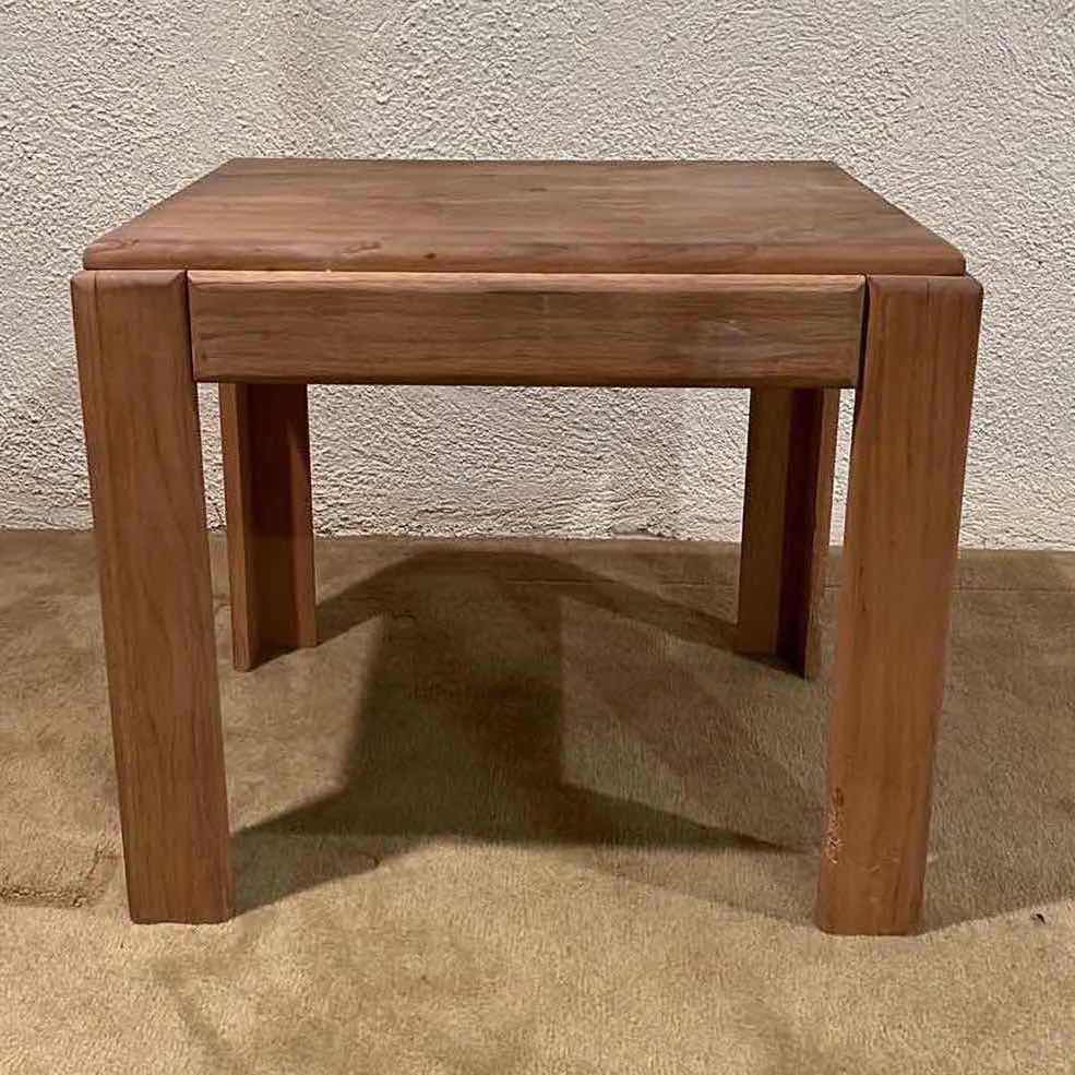 Photo 3 of ASPEN FURNITURE NATURAL SOLID WOOD SIDE TABLE 23.5” X 19.5” H20”