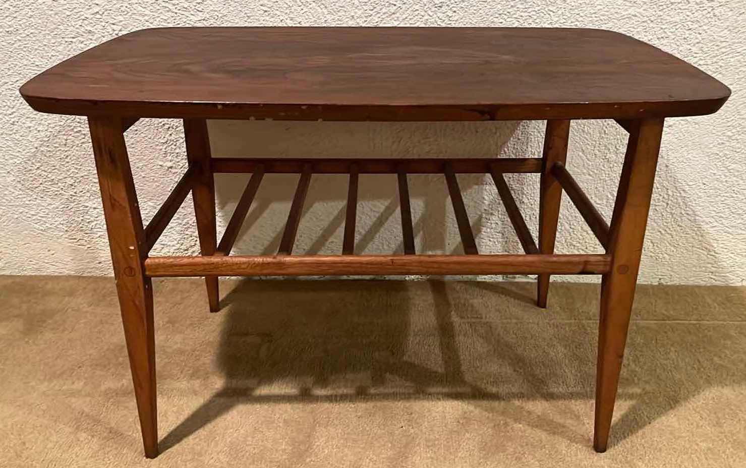 Photo 1 of LANE ALTAVISTA,VA FURNITURE WALNUT WOOD ACCENT TABLE 30” X 20” H19”