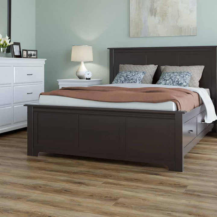 Photo 2 of ENGINEERED TRIUMPH COLLECTION BAY OF PLENTY WOOD FINISH SNAP IN VINYL TILE 48” X 6” (19.7SQFT PER CASE/11CASES APPROX 216.7SQFT TOTAL)