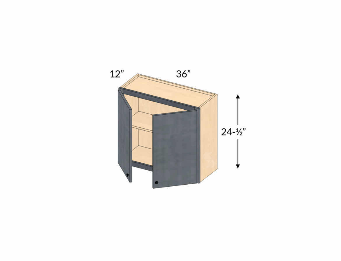 Photo 1 of ARISTOKRAFT CABINETRY ELKINS STYLE WHITE FINISH PURESTYLE LAMINATE WALL CABINET W3624B 36” X 12.75” H24” (READ NOTES)