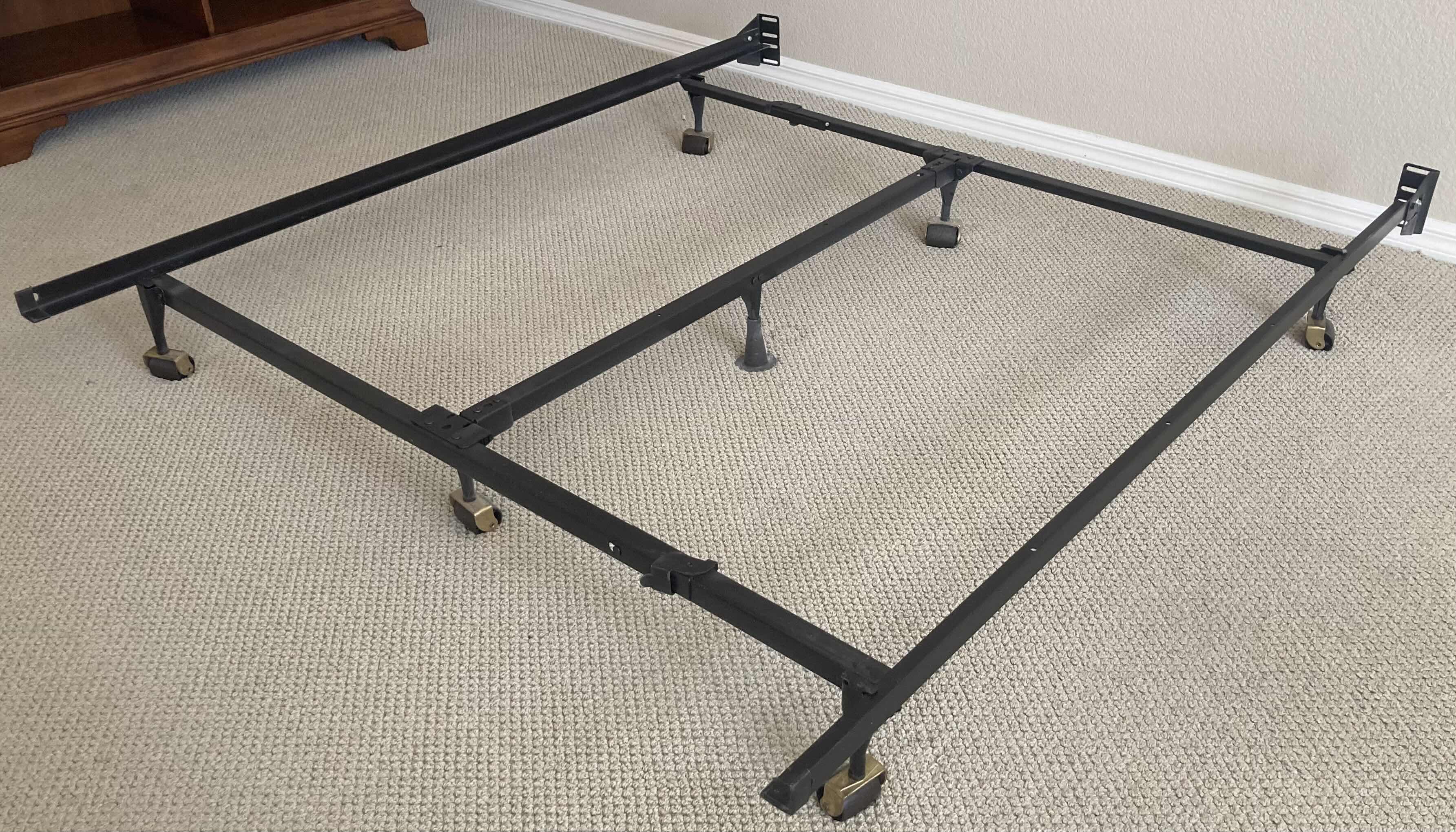 Photo 3 of BLACK METAL QUEEN SIZE BED FRAME 60.4” X 70.75” H9.25”