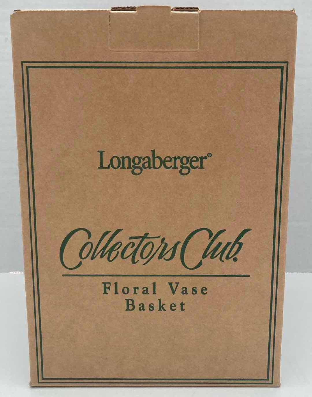 Photo 4 of NEW LONGABERGER 2003 COLLECTORS CLUB FLORAL MAPLE WOOD VASE BASKET 7.5” X 7.5” H11”