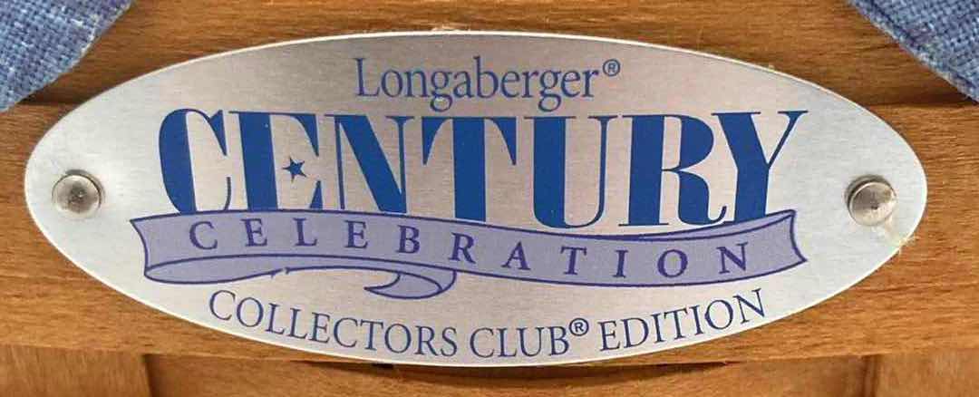 Photo 5 of NEW LONGABERGER 2000 CENTURY CELEBRATION COLLECTION CLUB EDITION MAPLE WOOD BASKET 10” X 6” H10”