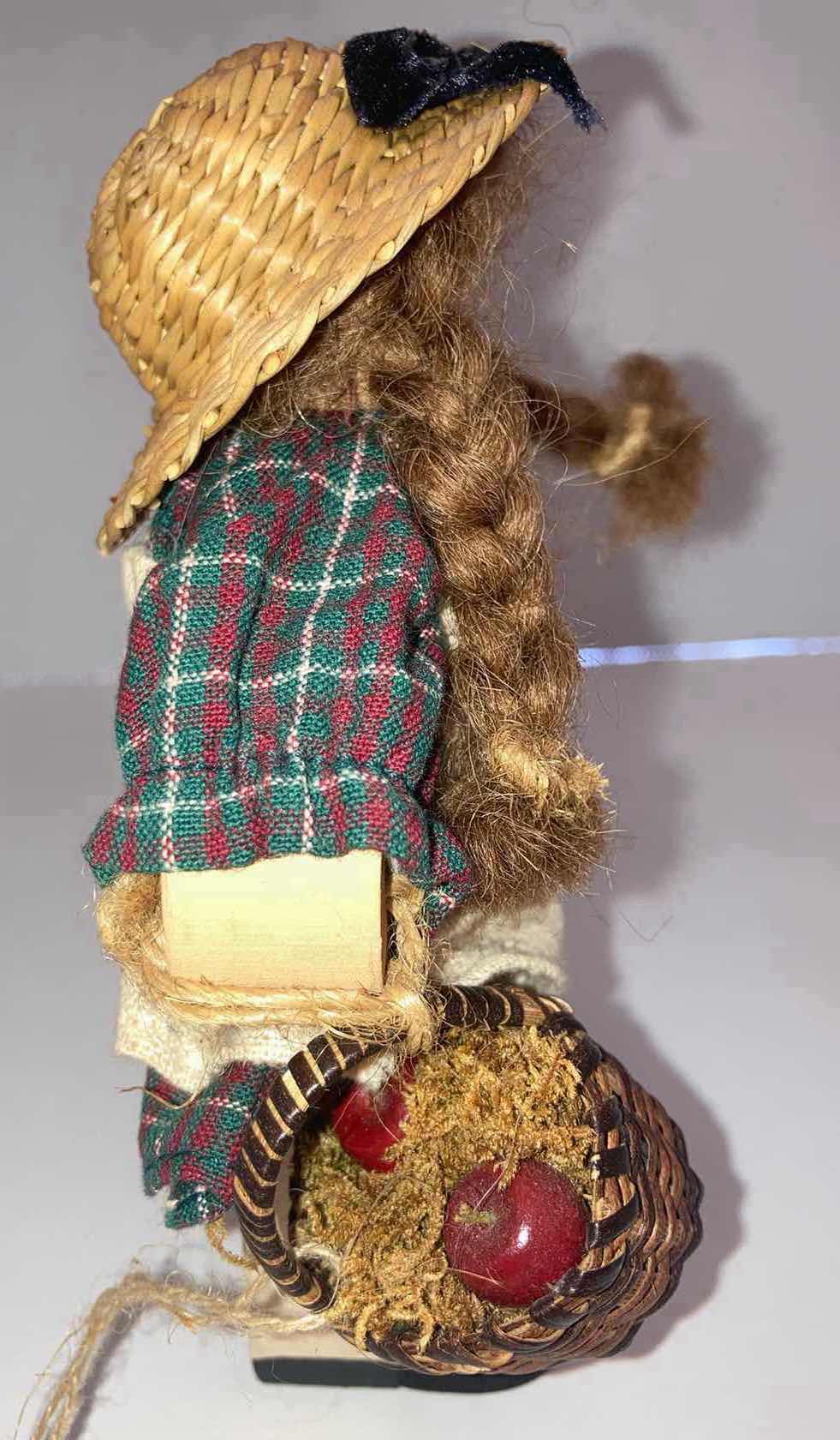 Photo 2 of LIZZIE HIGH THE LITTLE ONES “LOVE CRUNCHY APPLES IN THE FALL” HANDCRAFTED WOODEN DOLL H6.5”