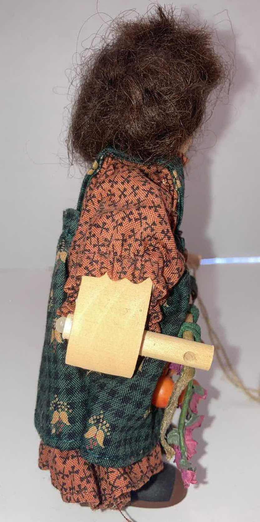 Photo 3 of LIZZIE HIGH 1412 THE LITTLE ONES “PREFER TO DRY THEIR OWN HERBS & FLOWERS” HANDCRAFTED WOODEN DOLL H6”