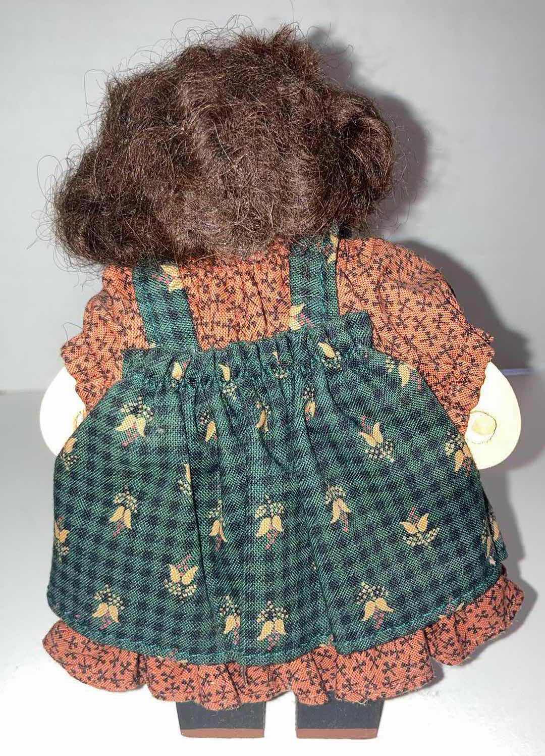 Photo 4 of LIZZIE HIGH 1412 THE LITTLE ONES “PREFER TO DRY THEIR OWN HERBS & FLOWERS” HANDCRAFTED WOODEN DOLL H6”