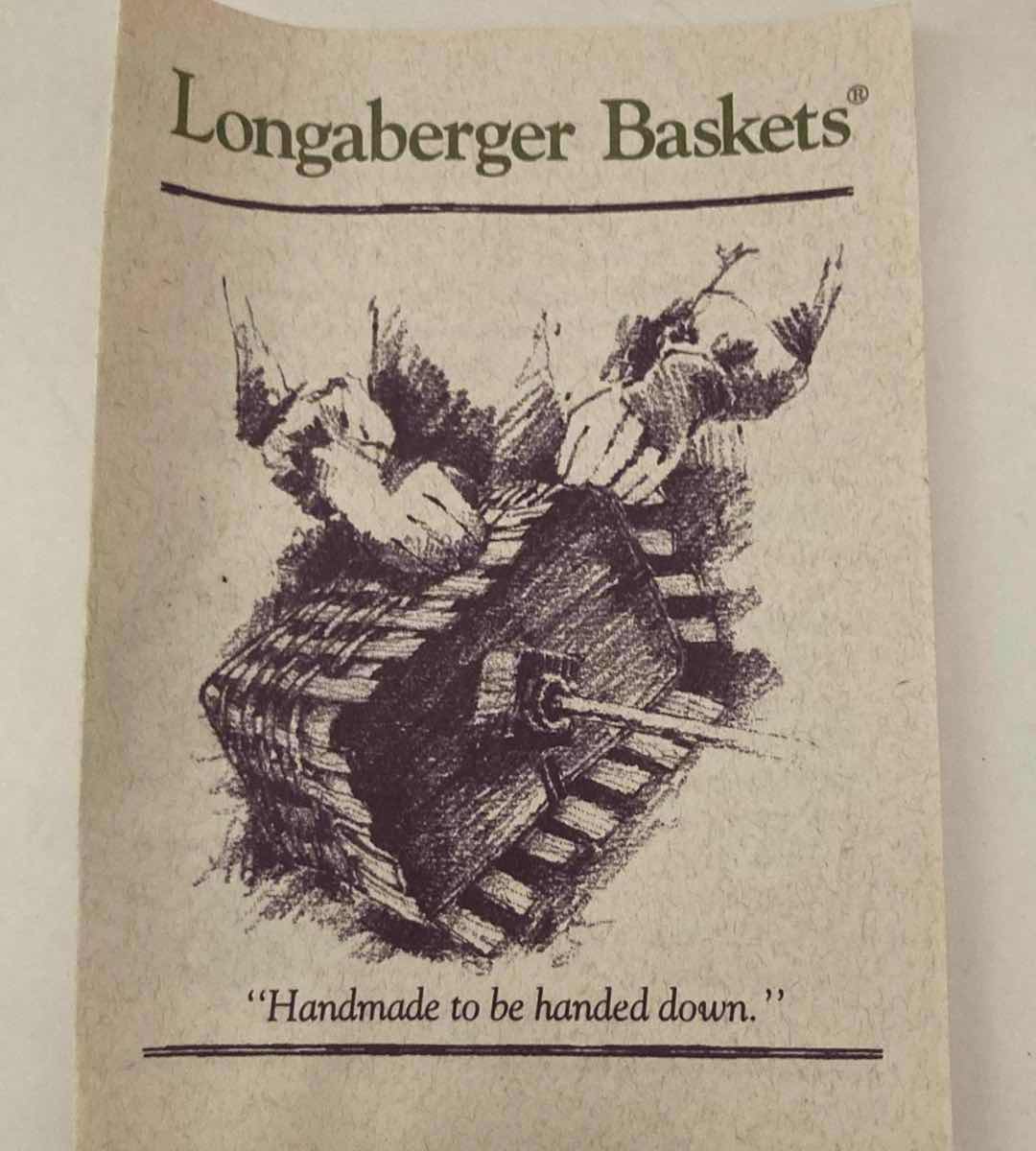 Photo 6 of LONGABERGER VEGETABLE SLEIGH MAPLE WOOD BASKET W BASKET PROTECTOR 10.5” X 6.5” H7”