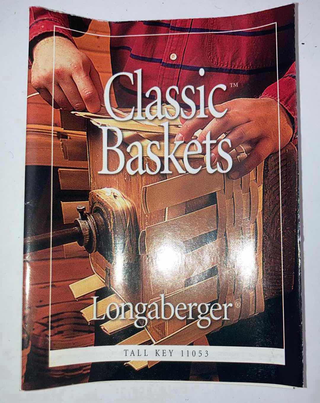 Photo 5 of LONGABERGER 1999 TALL WALL HANGING KEY MAPLE WOOD BASKET 9.5” X 5.5” H9.5”