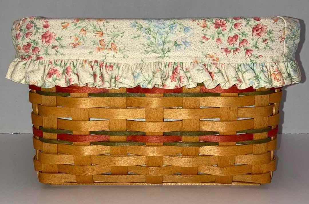 Photo 5 of LONGABERGER 2002 MOM’S MEMORIES MAPLE WOOD BASKET 9.75” X 8” H6”