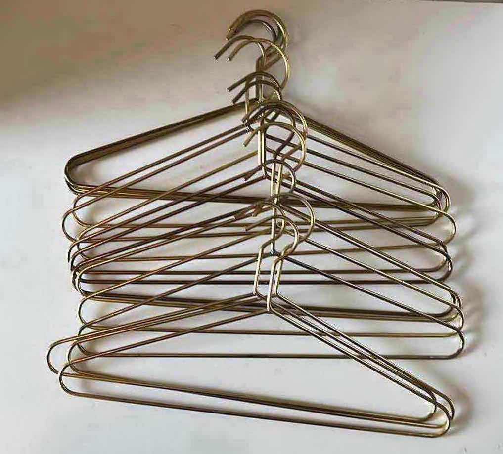 Photo 3 of BEVCO  ERGONOMICS GOLD FINISH CLOTHES HANGERS (15)