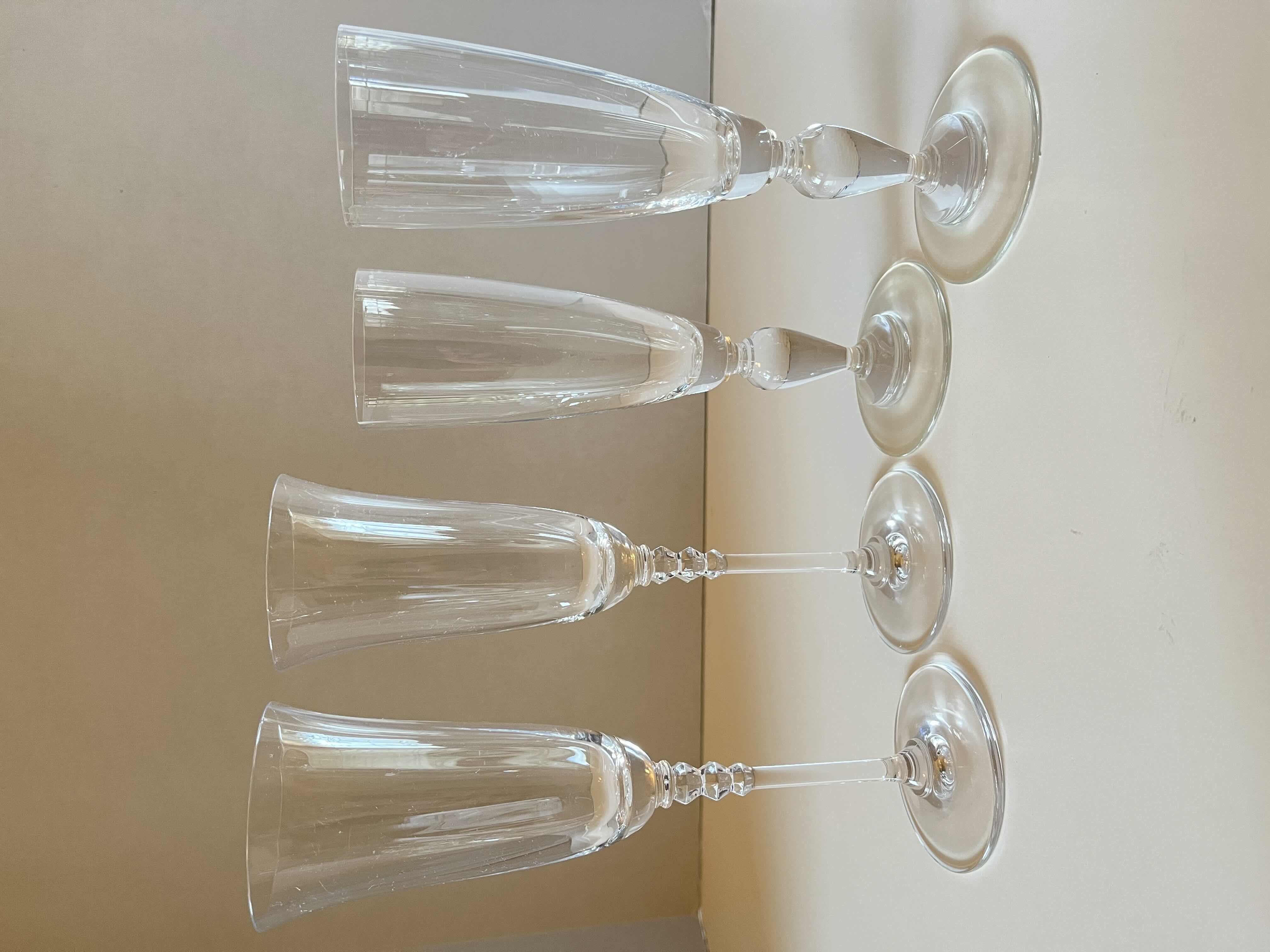 Photo 1 of MIKASA SONNET CHAMPAGNE FLUTES (2) 9” & MIKASA DEVON CHAMPAGNE FLUTES (2) 8”