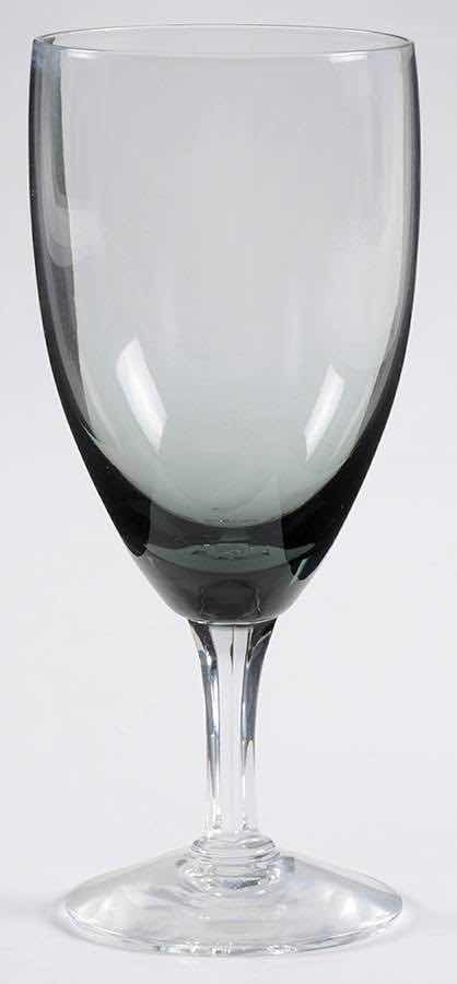 Photo 4 of FOSTORIA DEBUTANTE GRAY TULIP WINE GLASSES (6) H5.5”